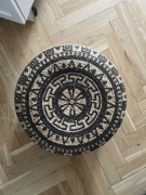 Puf z trawy morskiej Boho Wzory azteckie