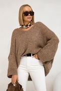 STYLOWY SWETEREK DAMSKI OVERSIZE  NOWOŚĆ SPLOTY