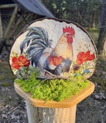 Decoupage na hubie - „kogut”