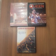 DVD koncertowe Queen live x3