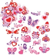 Zwierzęta polne naklejki piankowe 120 sztuk