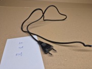 Kabel zasilający czarny, P+N, 10/16A,250V, 1m