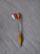 Kabel jack przejściówka 3x chinch audio video stereo 15cm