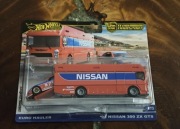 Nowy '94 Nissan 300 ZX GTS Euro Hauler zestaw Hot Wheels Premium Team Trans