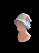 czapka filcowana z wełny merynos australijski filcowana ręcznie 