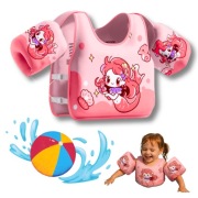 KAMIZELKA DLA DZIECKA 3-6 LAT DO PŁYWANIA SYRENKA MUSZLA DZIECIĘCA 14-25 KG