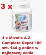 3 x Mivolis Witaminy A-Z Complete Depot po 100 szt. 144 g SUPER CENAMI 