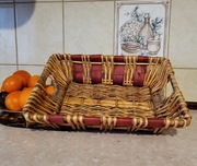 Stylowy Koszyk Wiklinowo-Bambusowy