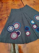 Nowa wełniana spódnica szara rozszerzana Solar 34 XS 