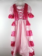 Sukienka różowa długa strój przebranie księżniczka 4-5l