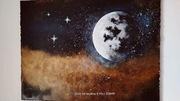 Obraz akrylowy "Księżyc" 60x80 zawerniksowany