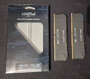 Crucial 16GB (2x8GB) 3200MHz CL16 Ballistix Black DDR4