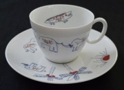 Porcelanowa filiżanka + spodek Haviland stara porcelana antyczna vintage 