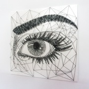 Oko Obraz String Art Rękodzieło 40x40cm