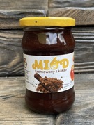 Miód wielokwiatowy kremowany z kakao 400g netto