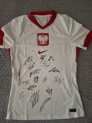Koszulka reprezentacji Polski z autografami piłkarzy