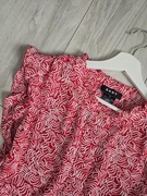 Nowa bluzeczka tunika koszula DKNY L 40 XL 42 falbanki złote guziczki