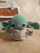 Yoda , Grogu wykonany na szydełku