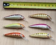 Wobler TP HM pstrąg , troć zestaw 6szt 