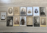 Stare zdjęcia kartonikowe 13 szt