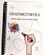 Grafomotoryka ćwicz rękę i rysuj po śladzie lamibook