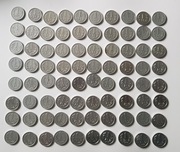 Obiegowe monety 1 zł PRL - zestaw 80 szt. różne roczniki