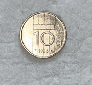 Moneta 10 CENTÓW 1986 HOLANDIA 