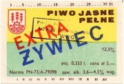 etykieta piwna - browar Żywiec