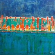 Obraz akrylowy "Code" 100x100