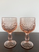 Kieliszki winogrona huta Ząbkowice kolor łososiowy