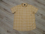 JACK WOLFSKIN męska koszula musztardowa w kratkę konopie i bawełna_ L