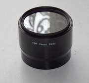 Filtr UV wraz z pierścieniem do Canona  S3, S5is