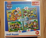 Puzzle Psi Patrol 4w1, Trefl 34307, 35/48/54/70 elementów, Paw Patrol
