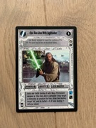 SWCCG Qui-Gon Jinn with Lightsaber