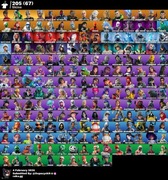Konto fortnite 205 skin og