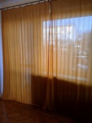 Zestaw zasłony 2 sztuki  w kolorze  ciemno żółtym  245/160