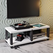 Stolik hi-fi regał audio na gramofon płyty winylowe FOS