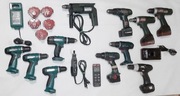 Zestaw narzędzi Makita Metabo Dremel Bosch Uszkodzone 25szt.