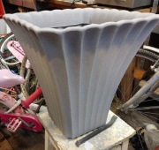 Donica ogrodowa duza 39x39cm h 42cm szara