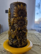 Świeca bogato zdobiona OKAZJA!!