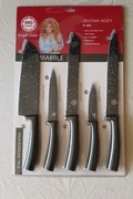 ZESTAW KOMPLET NOŻY MARBLE MAGDA GESSLER MG HOME 5 SZTUK