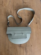 Torebka podkowa Goshico miętowa skórzana damska