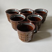 Porcelit Pruszków Filiżanka KRATKA PRL