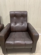 Krzesła skórzane 2 sztuki