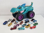 Hot Wheels Monster Truck Mega Wrex pożeracz aut + pojazdy