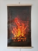 Grzejnik obraz na podczerwień panel grzewczy 430 W z regulatorem kominek