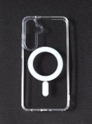 Etui/case klasyczne przezroczyste z MagSafe na Samsunga Galaxy s25 plus