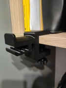 Uchwyt wieszak na słuchawki, regulowany bez wiercenia do 45 mm