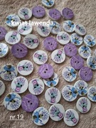 Guziki drewniane pakiety po 50 szt, rozmiar 20mm-2 cm. Różne motywy