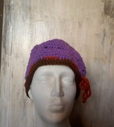 czapka robiona szydełkiem